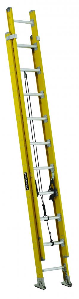 16&#39; Fiberglass Extension Ladder, Type IAA, 375 lb Load Capacity