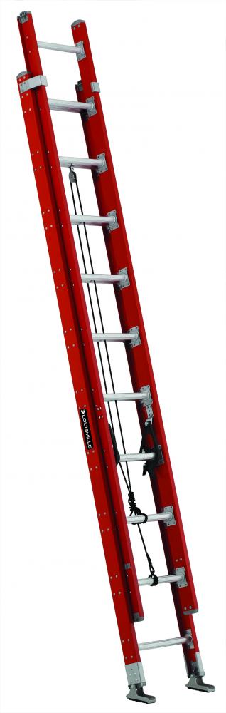 20&#39; Fiberglass Extension Ladder, Type IA, 300 lb Load Capacity