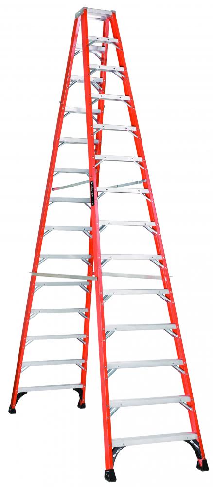 STEP LADDER 2 WAY 14&#39; 375LB CSA FIBREGLASS