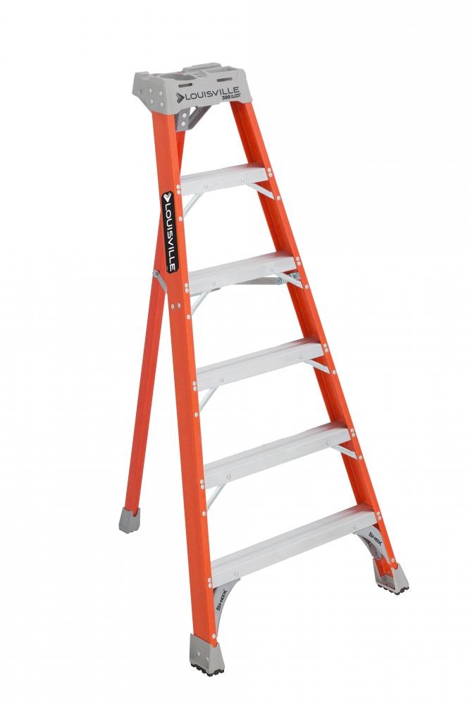 6&#39; Fiberglass Tripod Ladder, Type IA, 300 lb Load Capacity