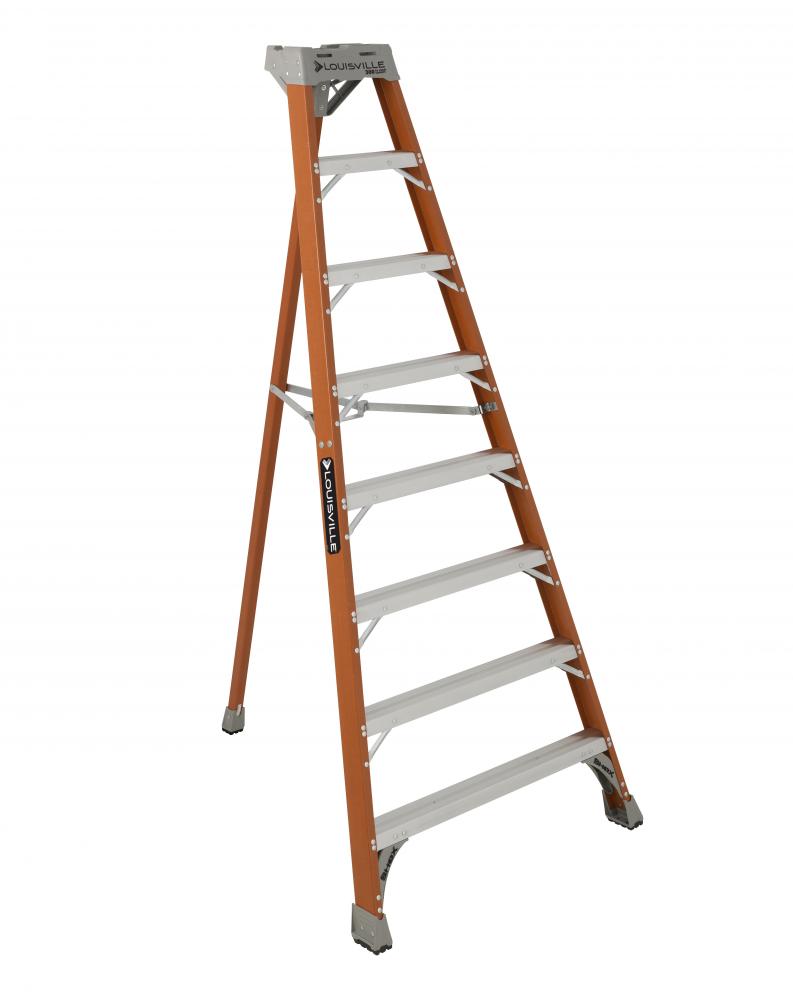 8&#39; Fiberglass Tripod Ladder, Type IA, 300 lb Load Capacity