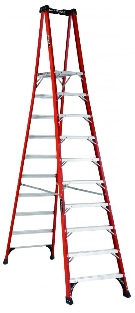 12&#39; Fiberglass Pinnacle Pro Platform Platform Ladder, Type IAA, 375 Load Capacity