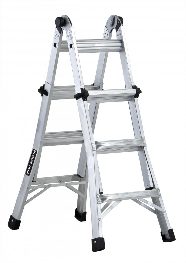 13&#39; Aluminum Multipurpose Ladder, Type IA, 300 lb Load Capacity