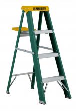 Louisville Ladder Corp 5804 - Featherlite 4-ft Fiberglass Stepladder 225 lbs duty rating TII