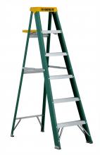 Louisville Ladder Corp 5806 - Featherlite 6-ft Fiberglass Stepladder 225 lbs duty rating TII