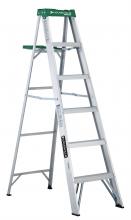 Louisville Ladder Corp AS4006 - 6' Aluminum Step Ladder, w/Molded Pail Shelf, Type II, 225 lb Load Capacity