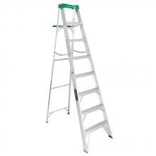 Louisville Ladder Corp AS4008 - 8' Aluminum Step Ladder, w/Molded Pail Shelf, Type II, 225 lb Load Capacity