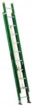 Louisville Ladder Corp FE0620 - 20' Fiberglass Extension Ladder, Type II, 225 lb Load Capacity