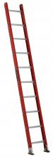 Louisville Ladder Corp FE3110 - 10' Fiberglass Straight Ladder, Type IA, 300 lb Load Capacity