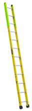 Louisville Ladder Corp FE8912 - 12' Fiberglass Manhole Ladder, Type IAA, 375 lb Load Capacity