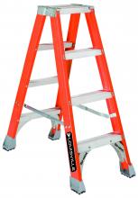 Louisville Ladder Corp FM1504 - 4' Fiberglass Twin Step Ladder, Type IA, 300 lb Load Capacity