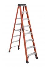 Louisville Ladder Corp FS1408HD - 8' Fiberglass Step Ladder, Type IAA, 375 lb Load Capacity