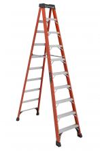 Louisville Ladder Corp FS1410HD - 10' Fiberglass Step Ladder, Type IAA, 375 lb Load Capacity