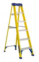 Louisville Ladder Corp FS2006 - 6' Fiberglass Step Ladder, Type I, 250 lb Load Capacity