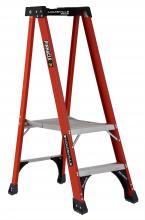 Louisville Ladder Corp FXP1802HD - 2' Fiberglass Pinnacle Pro Platform Platform Ladder, Type IAA, 375 Load Capacity