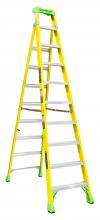 Louisville Ladder Corp FXS1410HD - 10' Fiberglass Cross Step Ladder, Type IAA, 375 lb Load Capacity