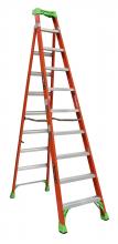 Louisville Ladder Corp FXS1512 - 12' Fiberglass Cross Step Ladder, Type IA, 30 lb Load Capacity