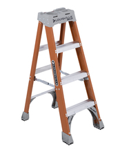 Louisville Ladder Corp FS1504 - 4 ft Louisville FS1504 Fiberglass Step Ladder, Type IA, 300 lb Load Capacity
