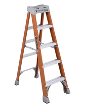Louisville Ladder Corp FS1505 - 5 ft Louisville FS1505 Fiberglass Step Ladder, Type IA, 300 lb Load Capacity