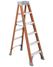 Louisville Ladder Corp FS1506 - 6 ft Louisville FS1506 Fiberglass Step Ladder, Type IA, 300 lb Load Capacity
