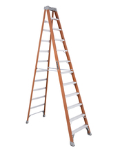 Louisville Ladder Corp FS1512 - 12 ft Louisville FS1512 Fiberglass Step Ladder, Type IA, 300 lb Load Capacity