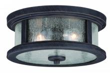  T0290 - Cumberland 13-in Outdoor Flush Mount Ceiling Light Rust Rust Iron