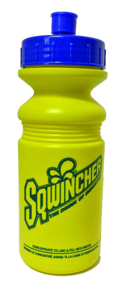 18 oz. Sqwincher Squeeze bottles with snap-lock spout.