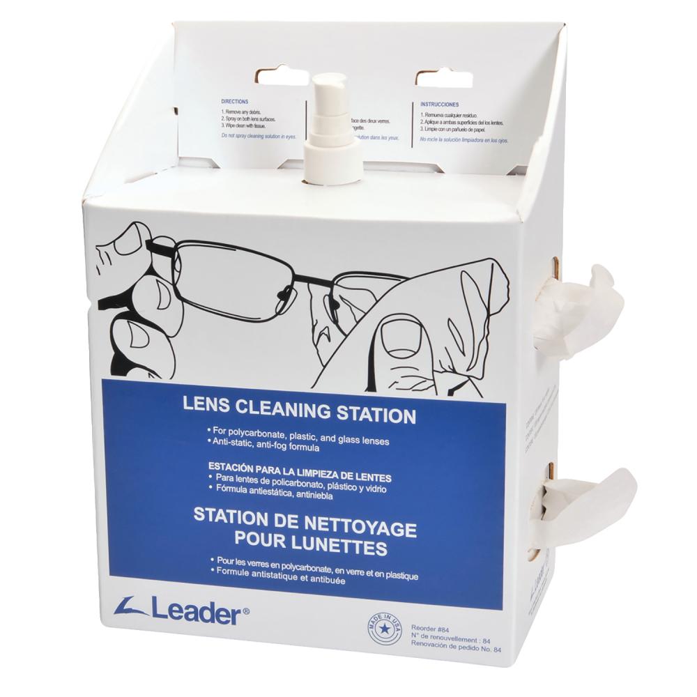 Large Maintenance Free lens cleaning station.