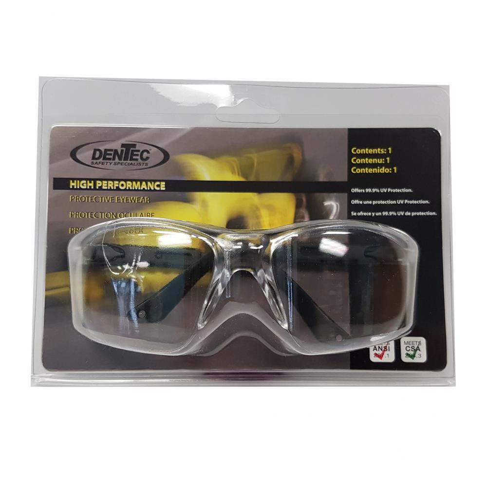 CNC Clear lens w/ratchet & adjustable temples in clam shell, CSA