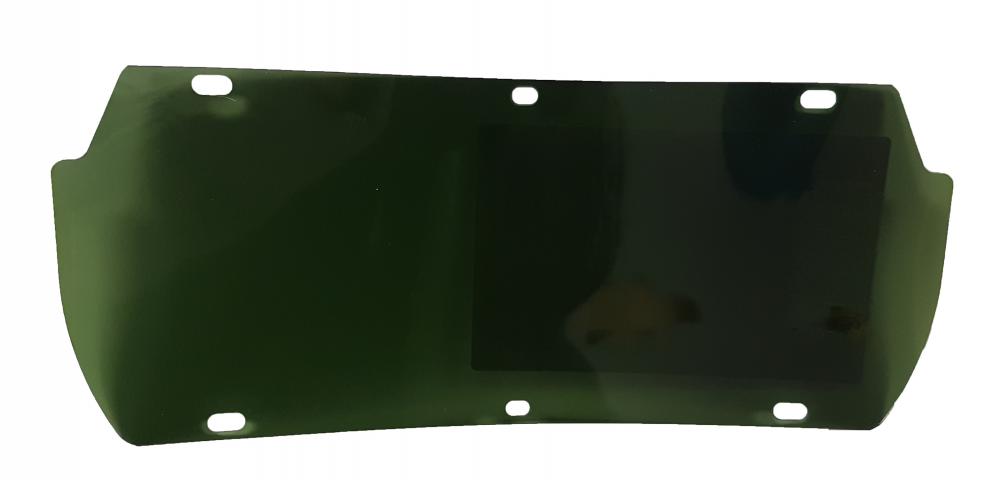 FaceTec Visor Green polycarbonate, flat – 7” x 16-3/4”, .040”