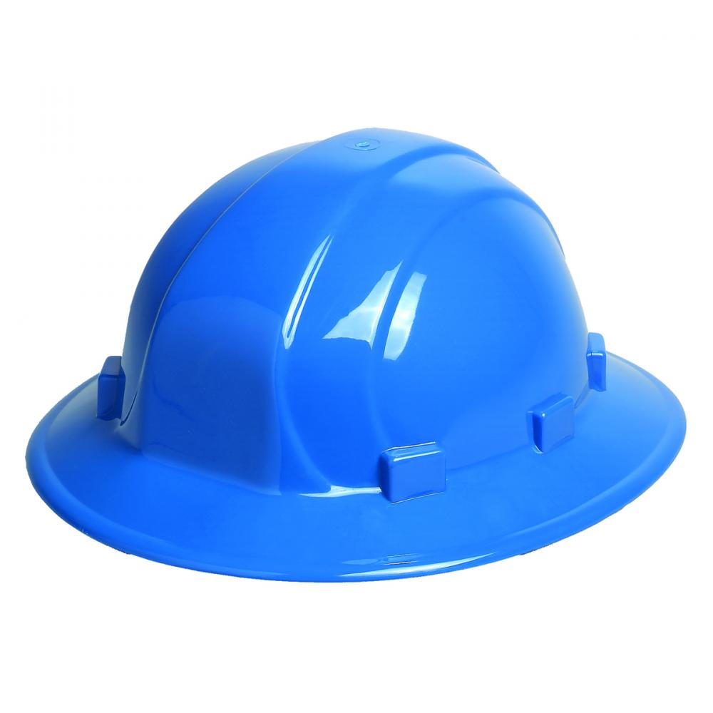 Omega II Full Brim Hardhat Type 1 Slide, Blue