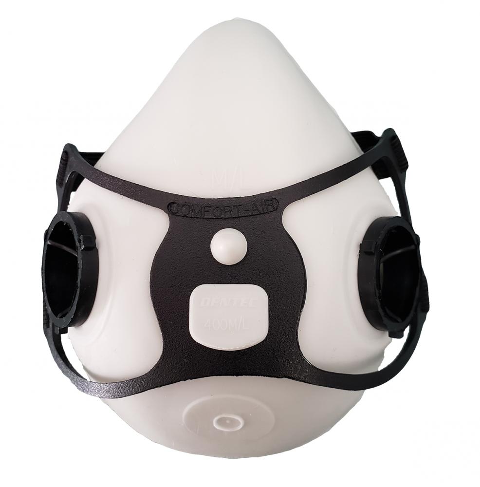 Comfort-Air 400NxMD White Half Mask W/O Exhalation valve, Elastomeric Rubber Medium/Large
