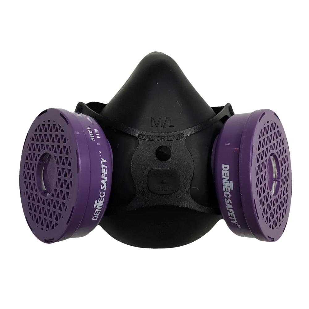 400Nx Black Half Mask Complete With P100 W/O Exhalation Valve, Elastomeric.