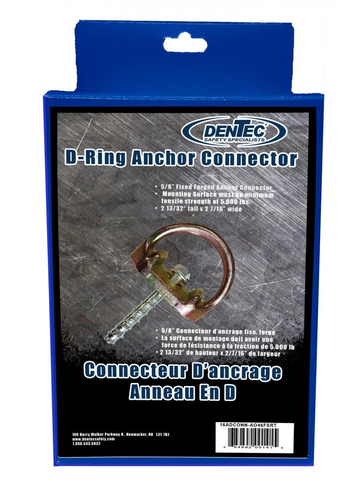 D-RING ANCHOR CONNECTOR / 5/8&#34; RT