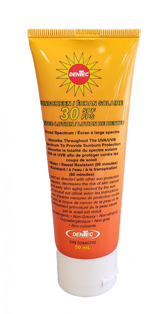Dentec Sunscreen Lotion, 50ml (1.70 oz) Tube SPF 30 (24 / box)
