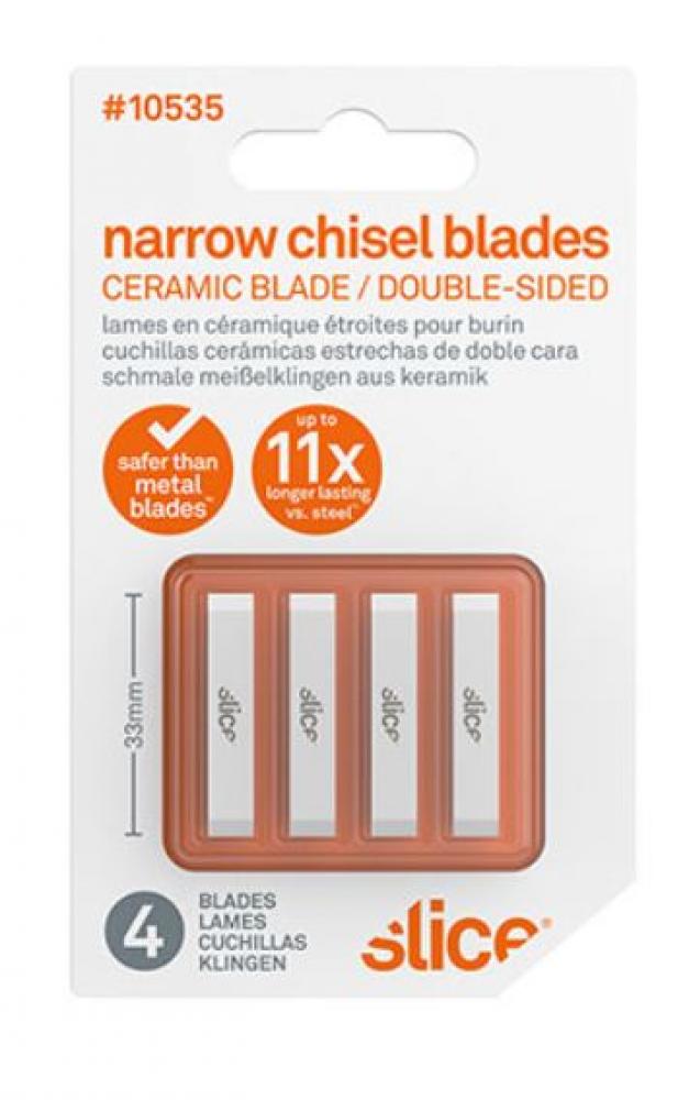 Narrow Chisel Ceramic Blade - Double sided