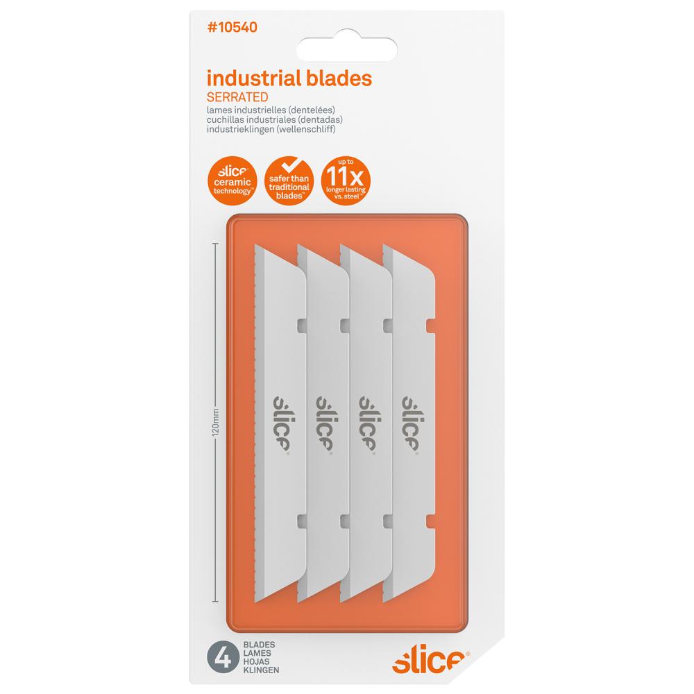 Industrial Blades, Serrated - 4/pack