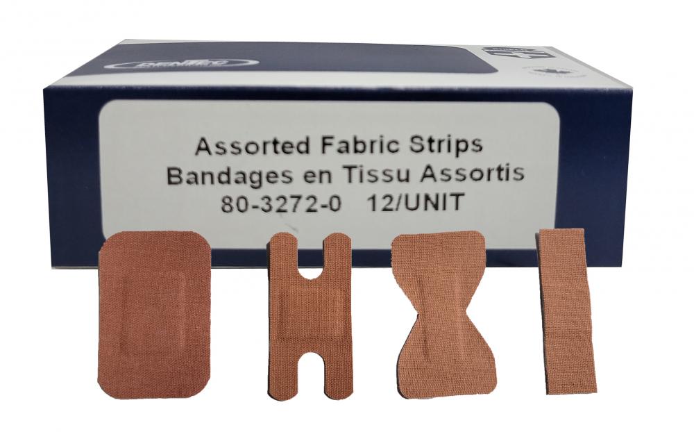 ASSORTED FABRIC STRIPS - 12/BOX