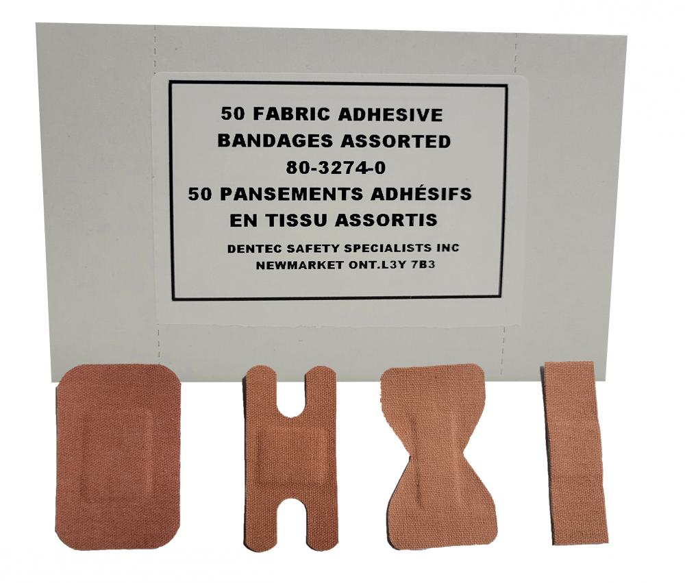 ASSORTED FABRIC STRIPS -50/BOX
