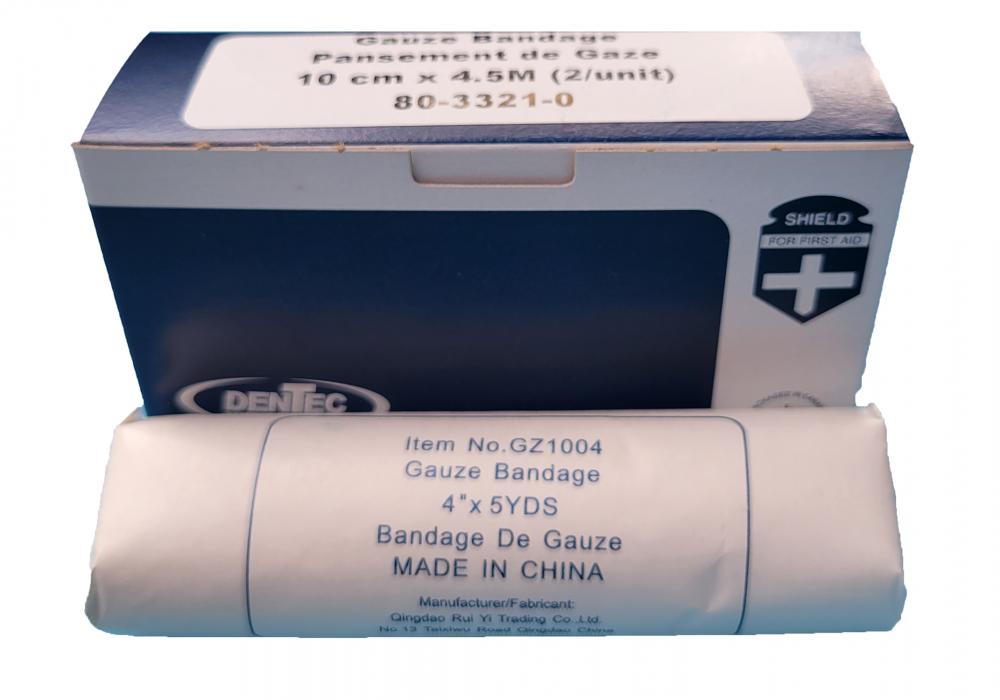 GAUZE ROLL NON-STERILE - 4&#34; X 5 YDS (10cm x4.5m)