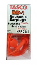 Dentec 7699004C - RD-1 Reusable Earplug with cord in Clamshell