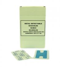Dentec 80-0094-50 - METAL DETECTABLE FABRIC STRIPS - BLUE - KNUCKLES (50/BOX)