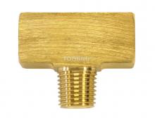 Topring 41.340 - Brass Tee Adapter 3/8 (F) to 3/8 (M) NPT