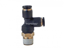 Topring 42.502 - 1/4 in. Push-to-Connect to 3/8 (M) BSPT Tee Adapter