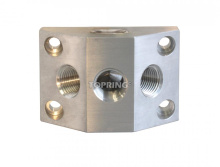 Topring 47.31 - Manifold (2)3/4(F)BSPP x (3)1/2(F)NPT Alu