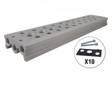 Topring 80.958.10 - 10 Station Manifold Base 1/8 (F) NPT