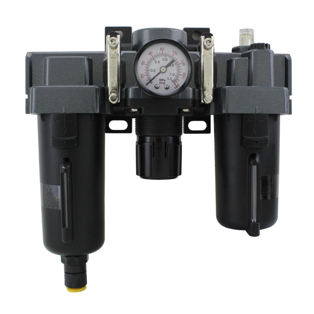 EXELAIRâ„¢ by Milton FRL Air Filter Regulator and Lubricator System - 3/8 NPT (EX45FRL40A-03M)