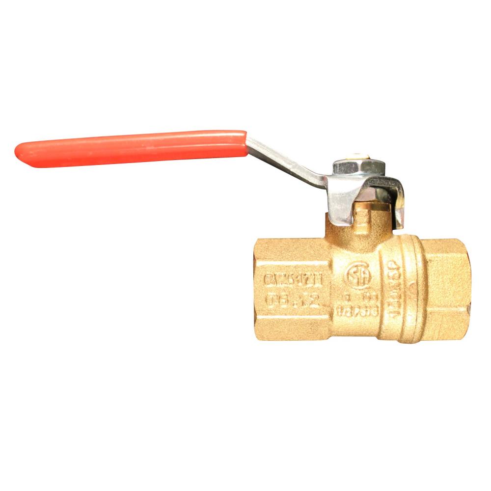 1/4&#34; NPT Female Full Port Brass Ball Valve (1/card, 1-Pack)