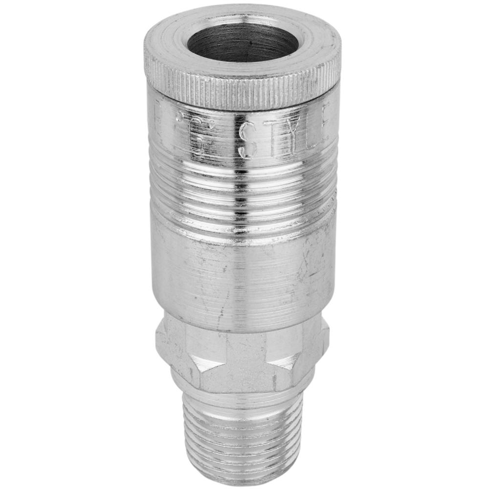 Milton High-Flow Air Coupler G-Style 1/2-in MNPT, 1/2-in flow size Steel Quick-connect Coupler Air T