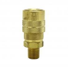 Milton S-716W - Milton Industrial Air Coupler 1/4" NPT Male Brass Quick Connect Coupler, M-STYLE® Pheumatic Coup